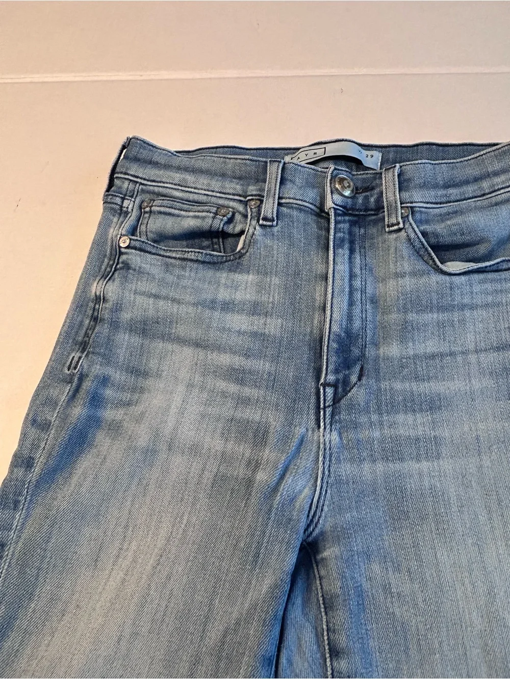 AYR The Bomb Pop Jeans Size 29 Frayed Hem Denim_4